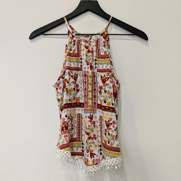 H&M ❤️ Coachella Printed Halter Sz 2 - Picture 1 of 5